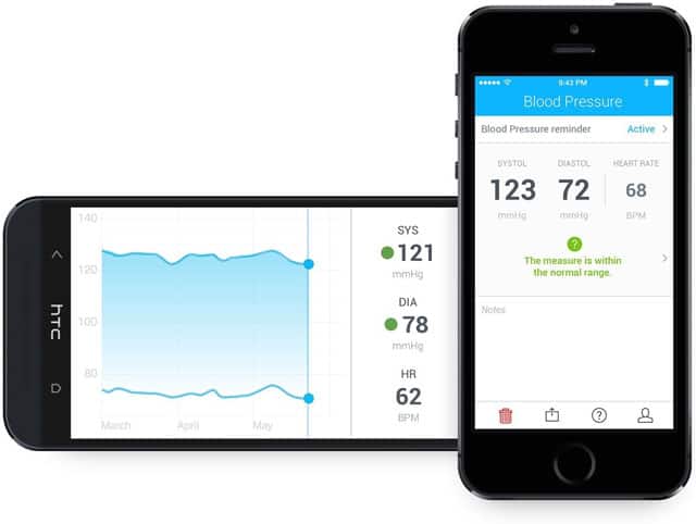 Smartphone Blood Pressure Monitor App
