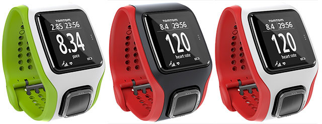 TomTom Multi-Sport Cardio GPS Watch color examples