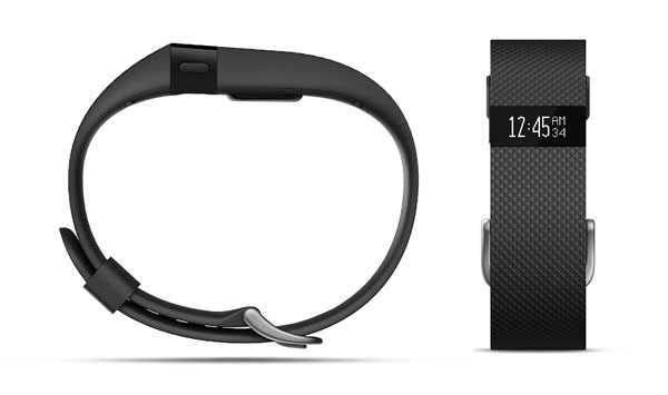 Fitbit Charge HR from the front and side