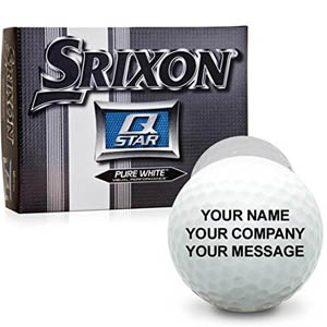 Srixon Q-Star Pure White Personalized Golf Balls