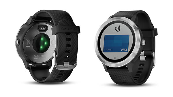 Heart rate sensor and Garmin Pay functionality